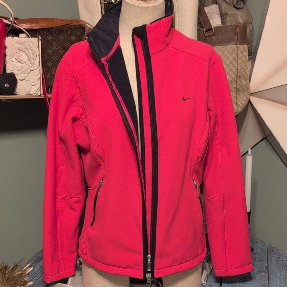 Nike Women's Vibrant Red Ski Jacket Pink Lightweight Stylish Fall Winter Xlarge - Picture 8 of 16